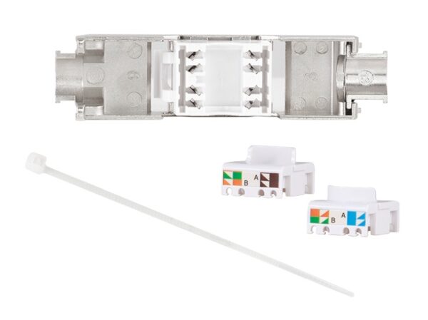 Produktbild MVT 200 104.500  -  Cat.6A RJ45 Keystone Anschlussmodul, geschirmt, STP 2226 AWG, Set à 500 Stück